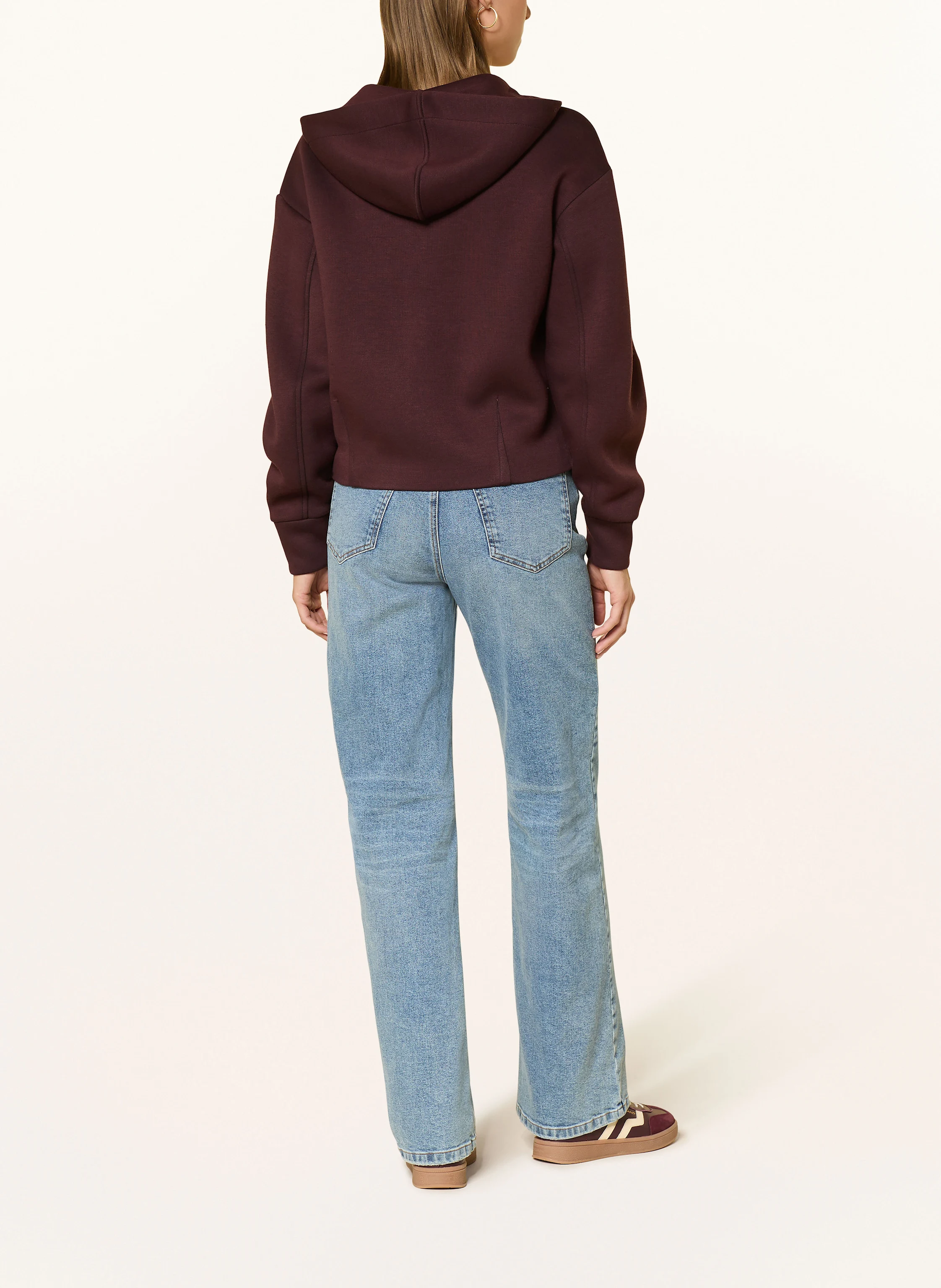 OPUS Sweatjacke GULNORA in dunkelbraun