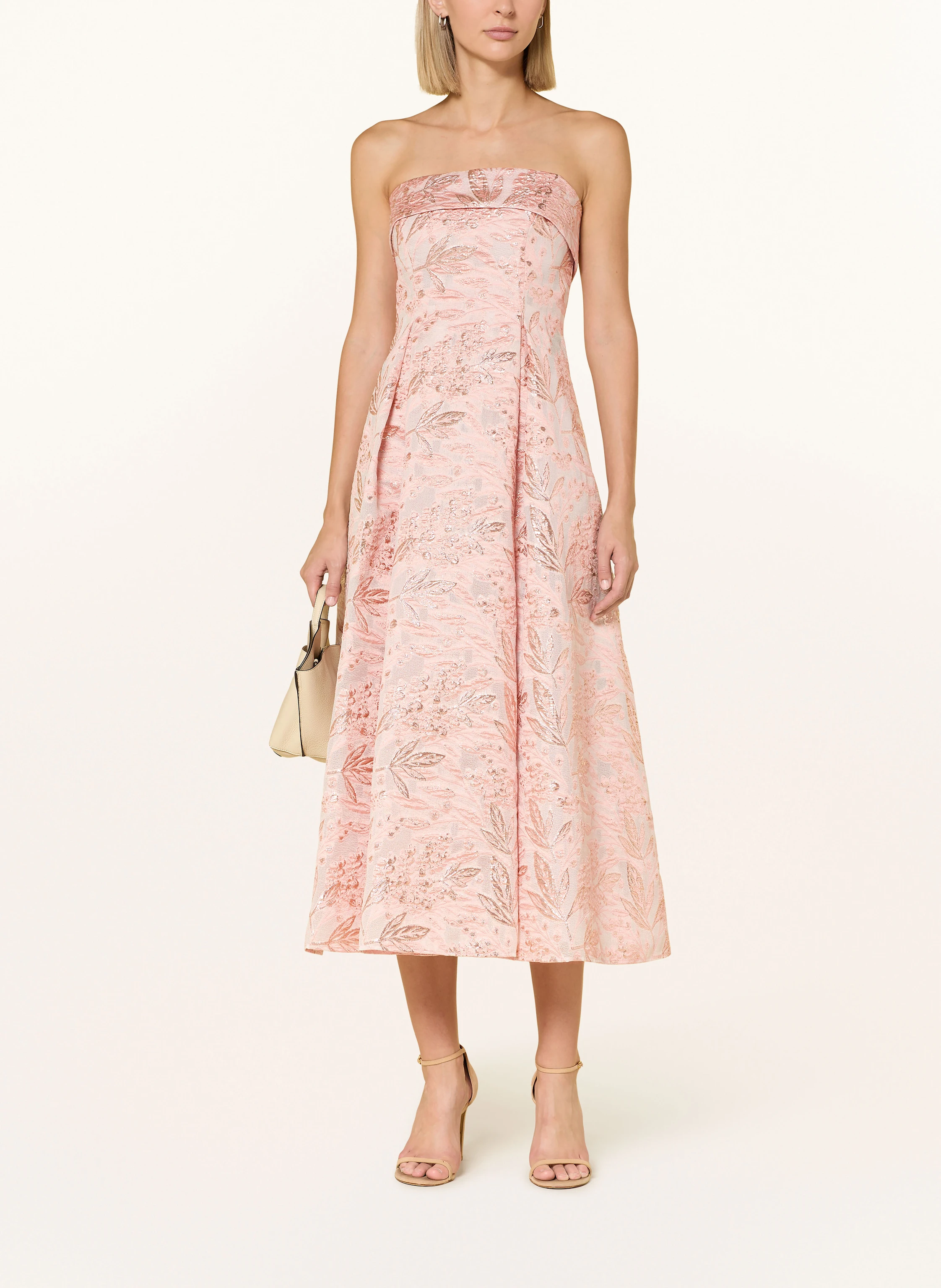 pink brocade cocktail dress Sherri Hill 57370 - Short Brocade A-line Dress