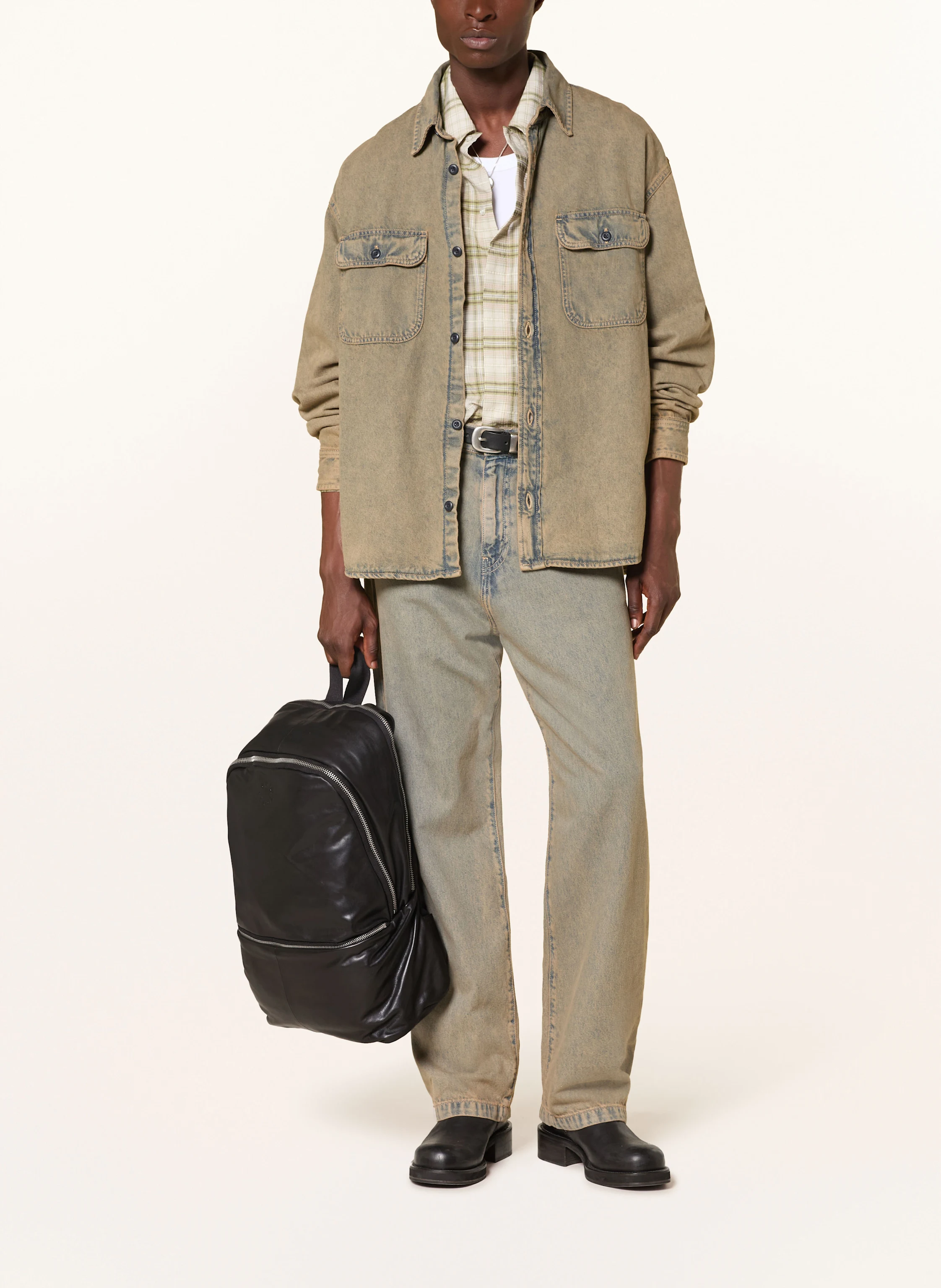 ALLSAINTS FINN backpack with laptop compartment in black