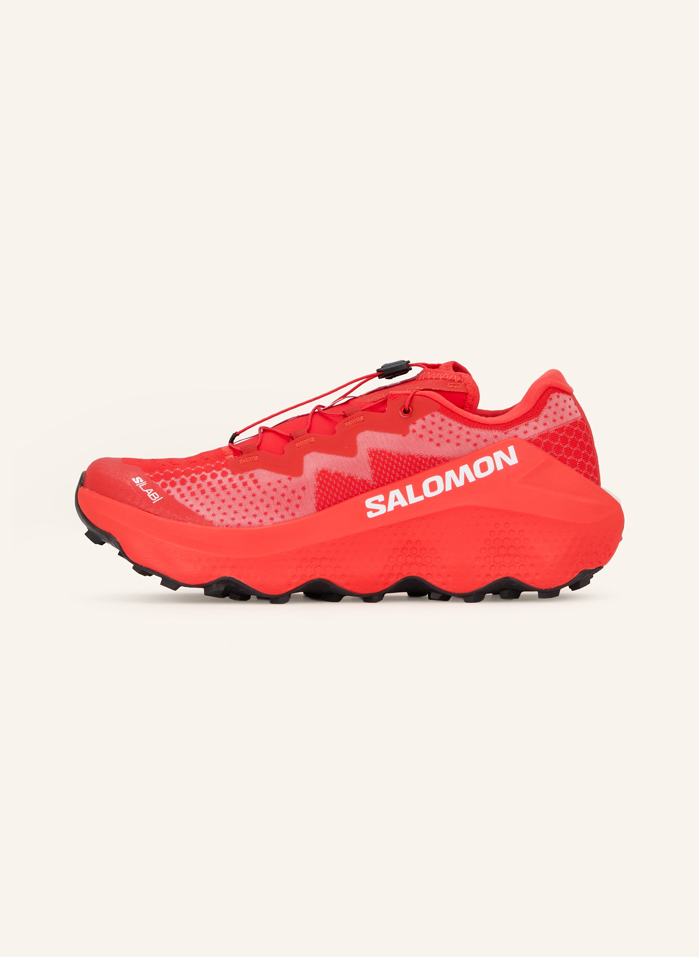 SALOMON S/LAB ULTRA GLIDE trail running shoes in red/ white