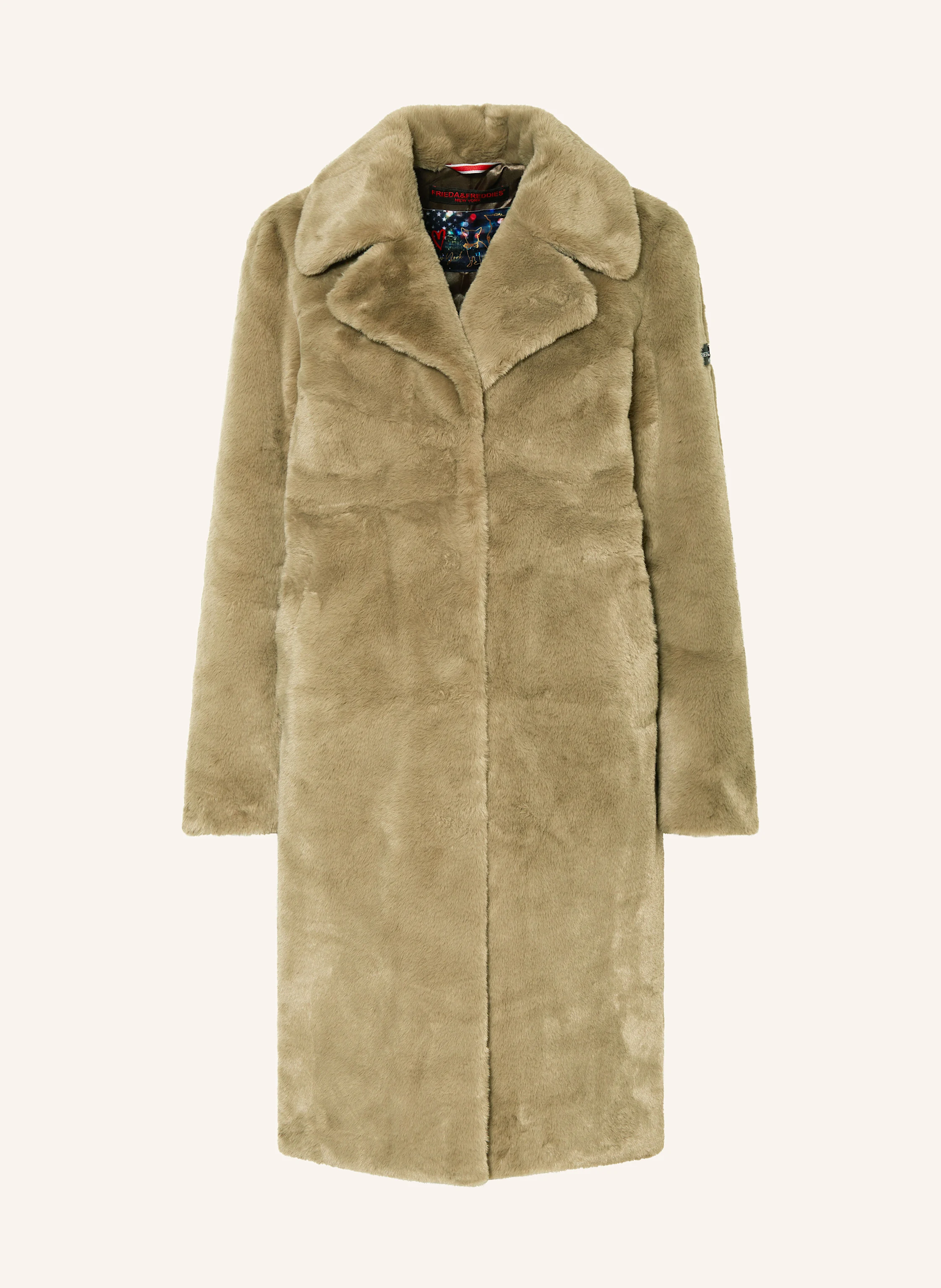 FRIEDA FREDDIES Kunstfell-Mantel MOONRIVER in beige