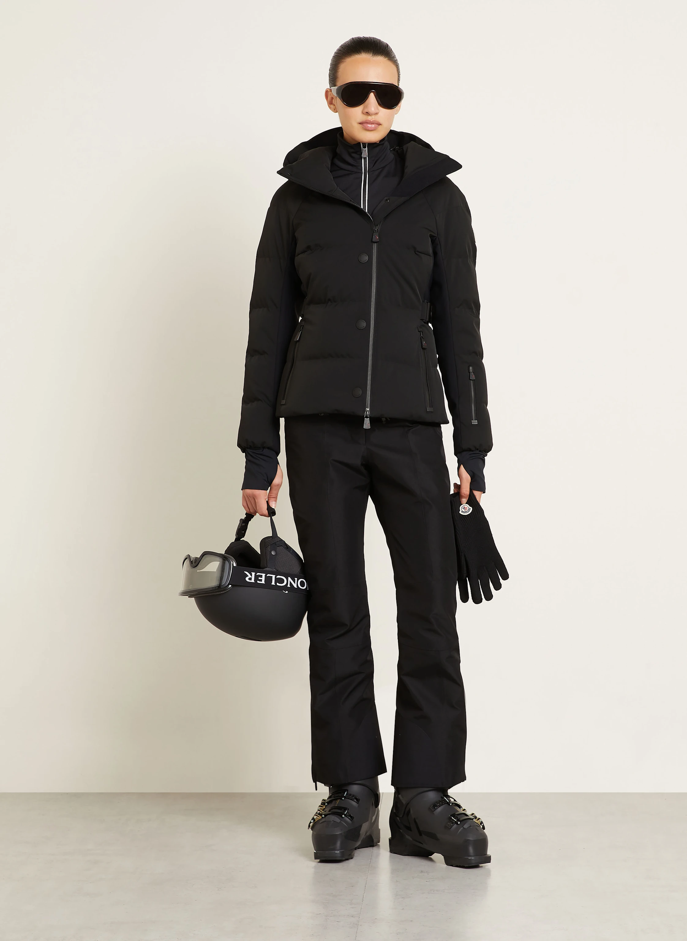 MONCLER GRENOBLE Dons ski-jas GUYANE in zwart