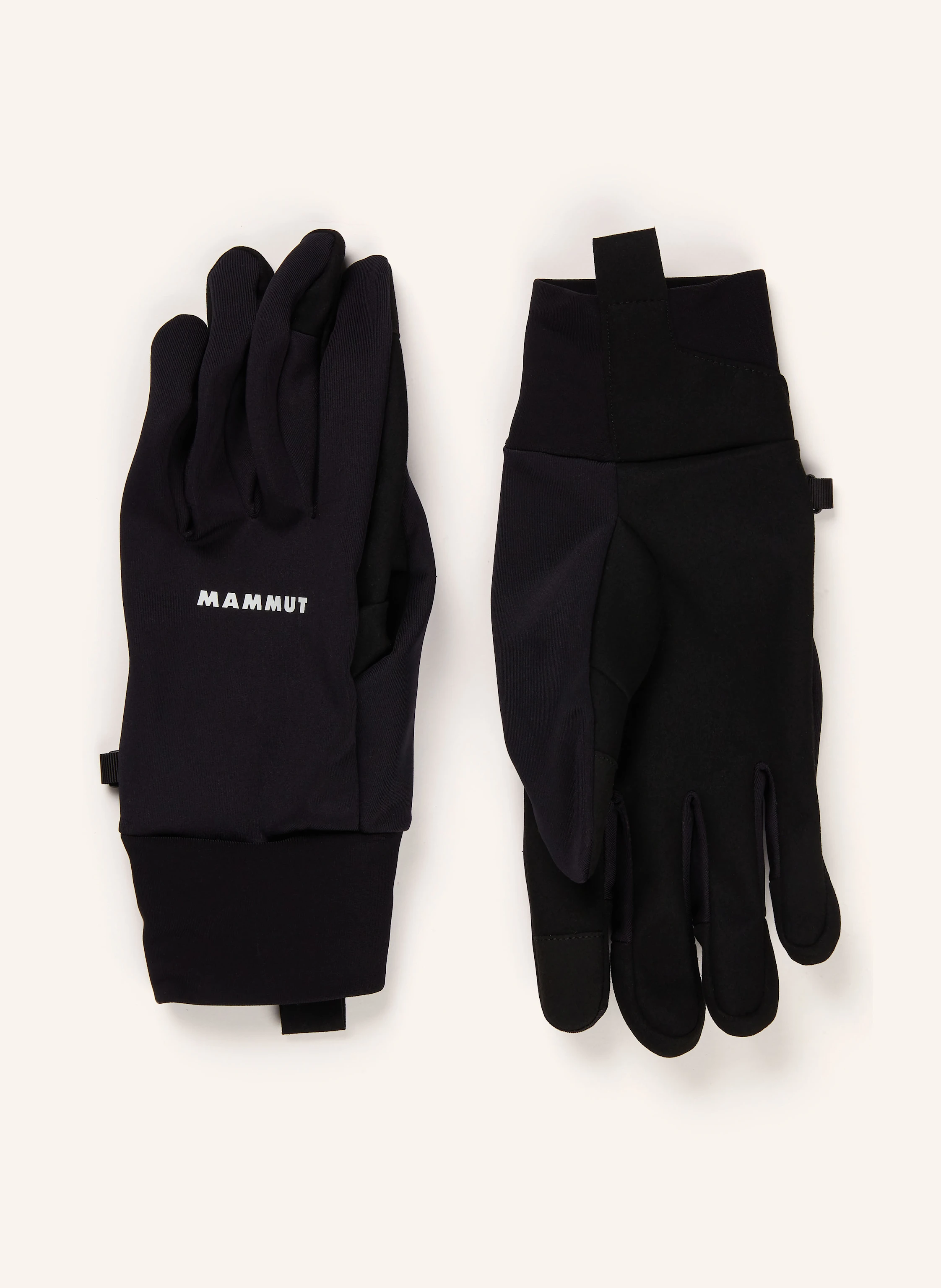 Gants Homme Shelter Mammut - Coupe-Vent GORE-TEX Windstopper, Doigts Repliables Smartphone, Randonnée Et Ski