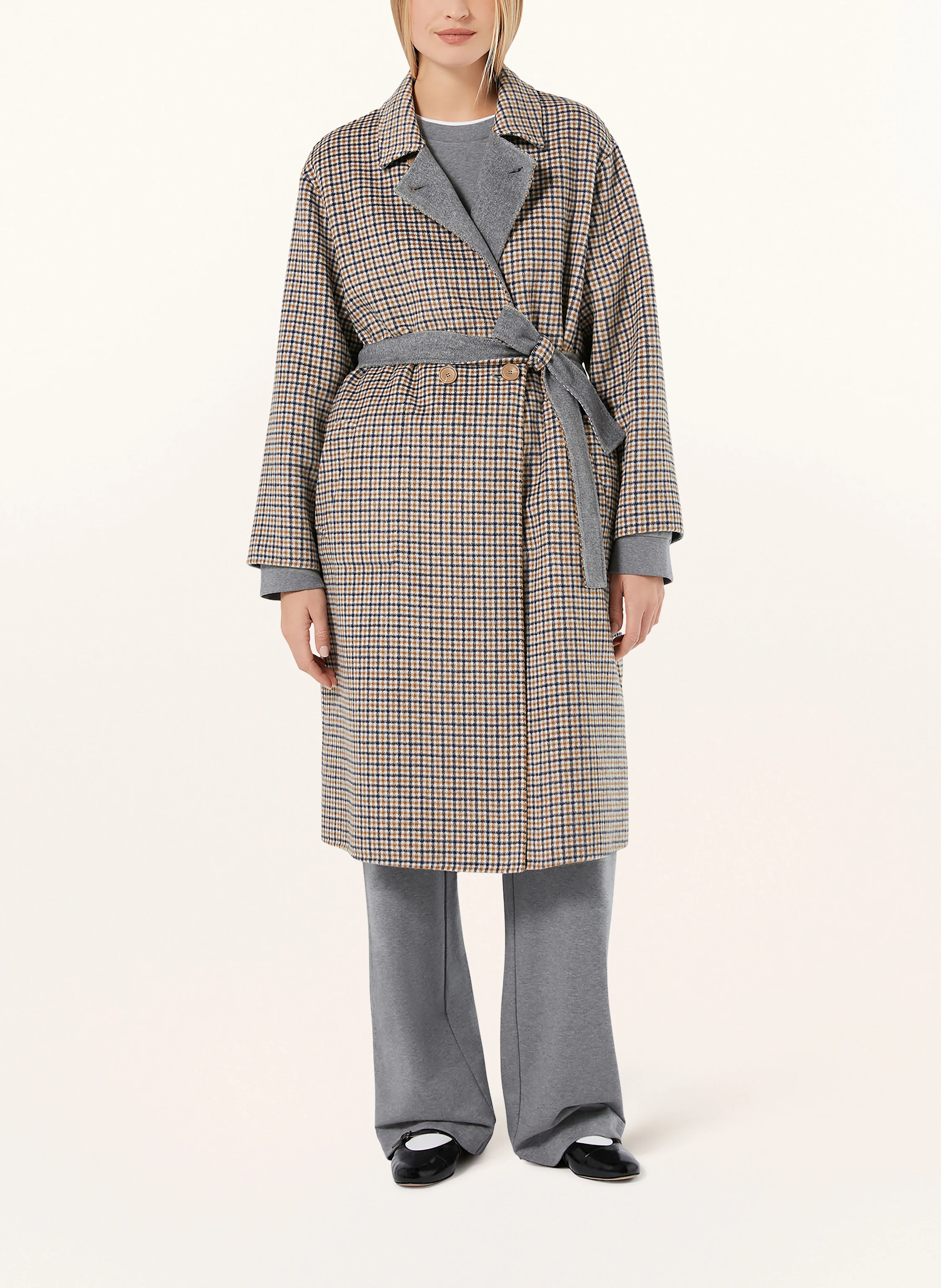 Manteau Persona By Marina Rinaldi Max Mara - Taille 21 - Laine Vierge Et Cachemire - Occasion Très Bon état