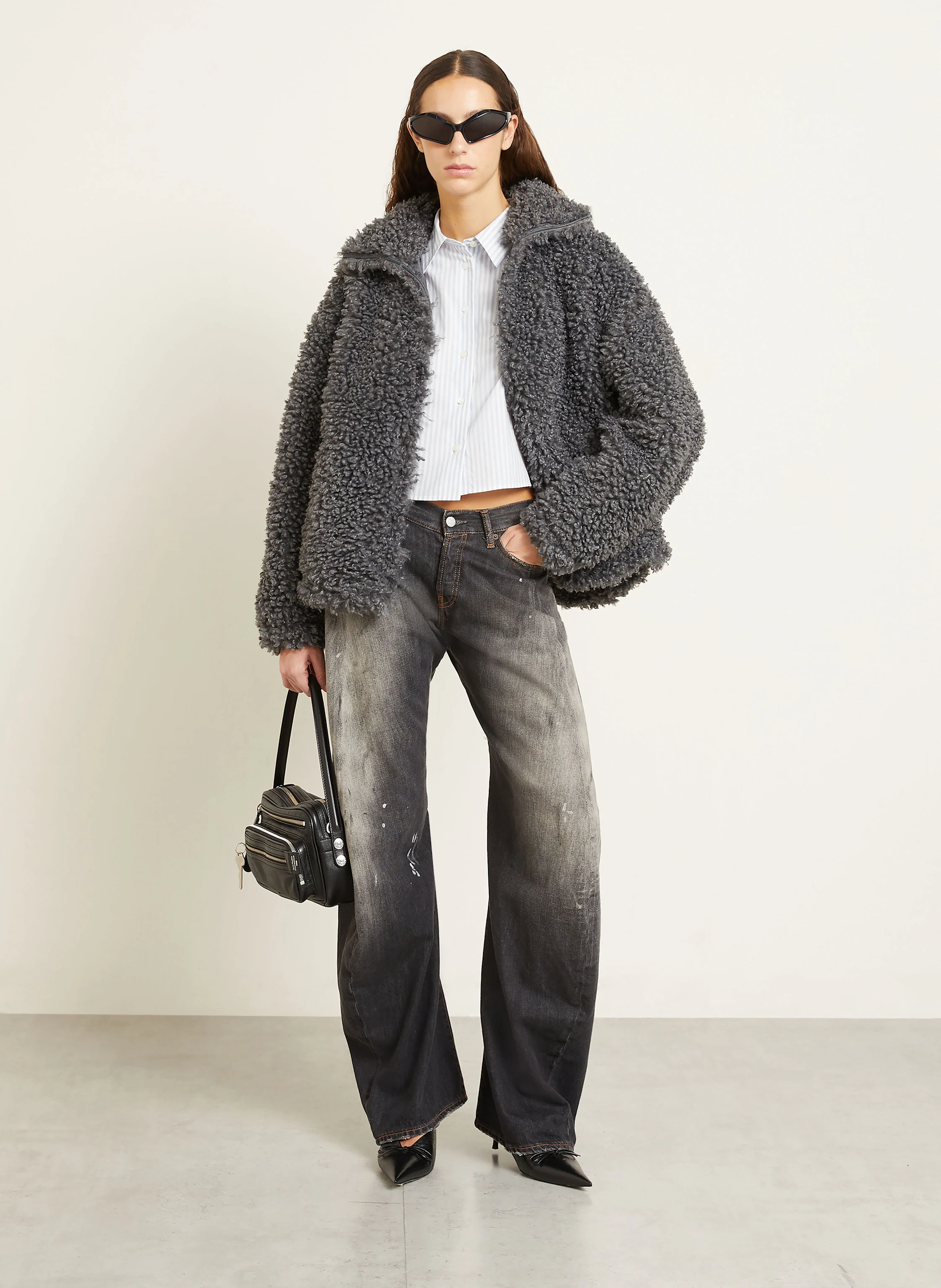 Acne Studios Teddy jacket in gray