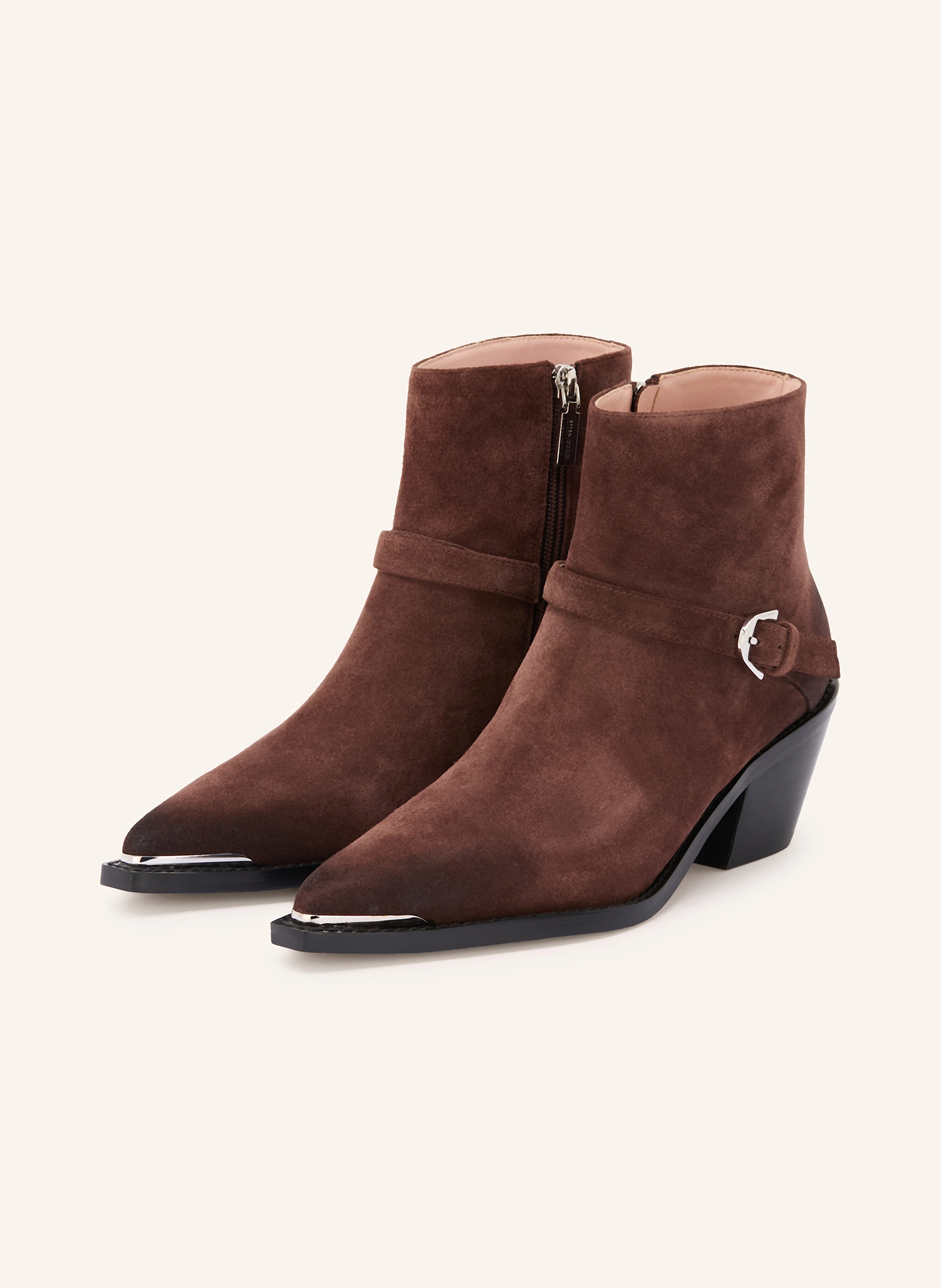 COCCINELLE Cowboy Boots in dunkelbraun