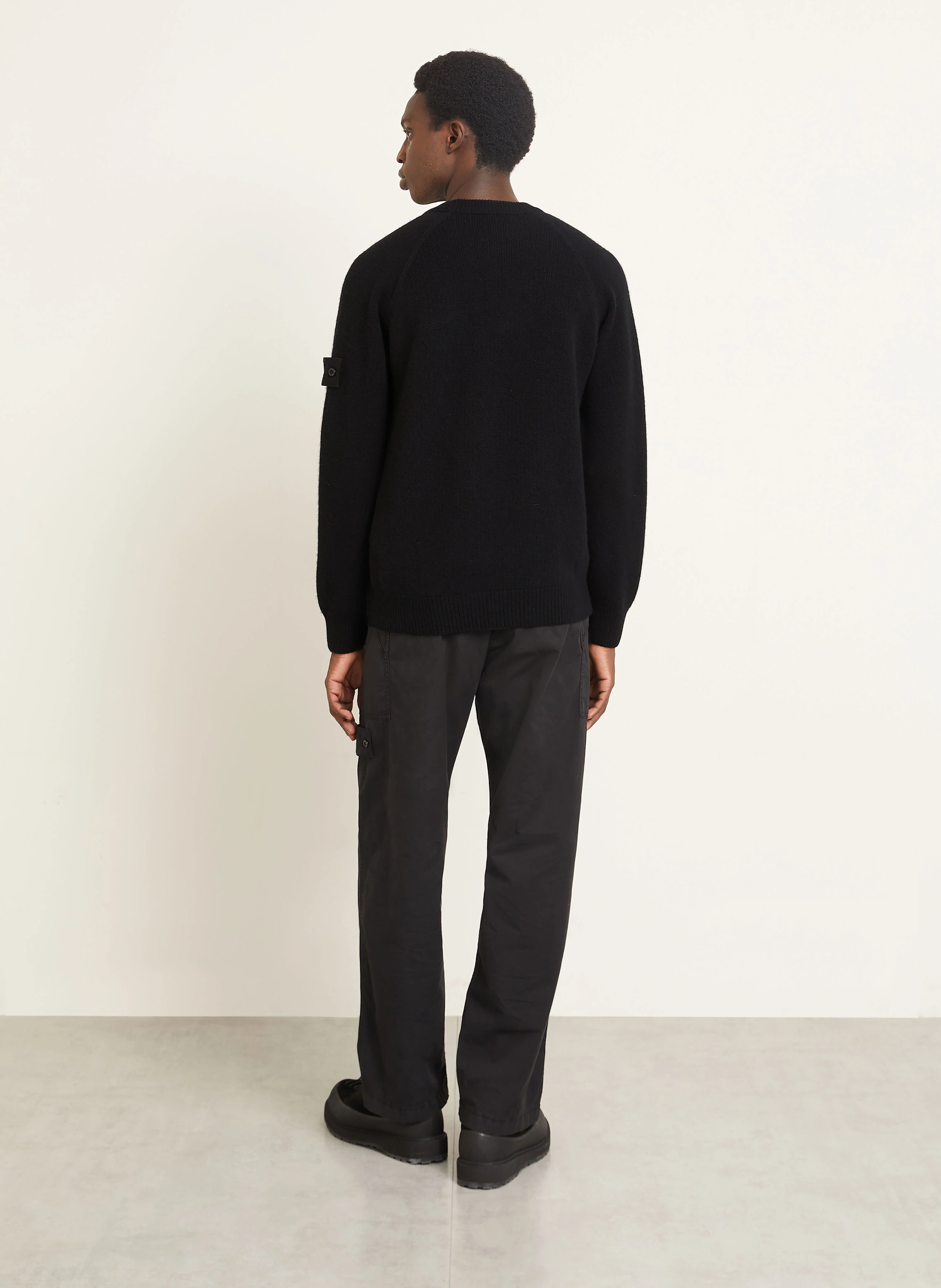 STONE ISLAND GHOST cashmere sweater: BLACK