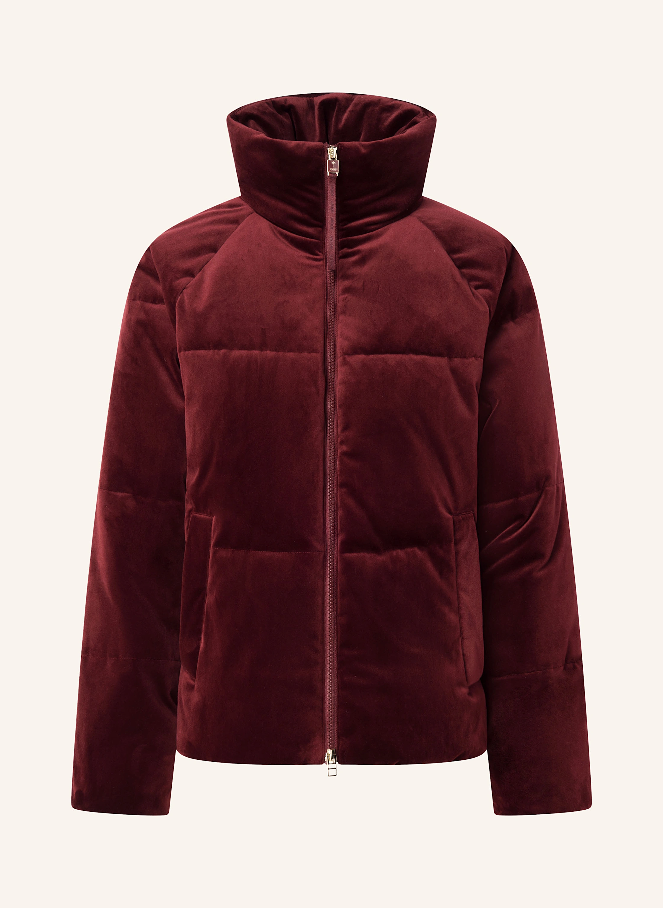 JOOP! Steppjacke OANA aus Samt in dunkelrot