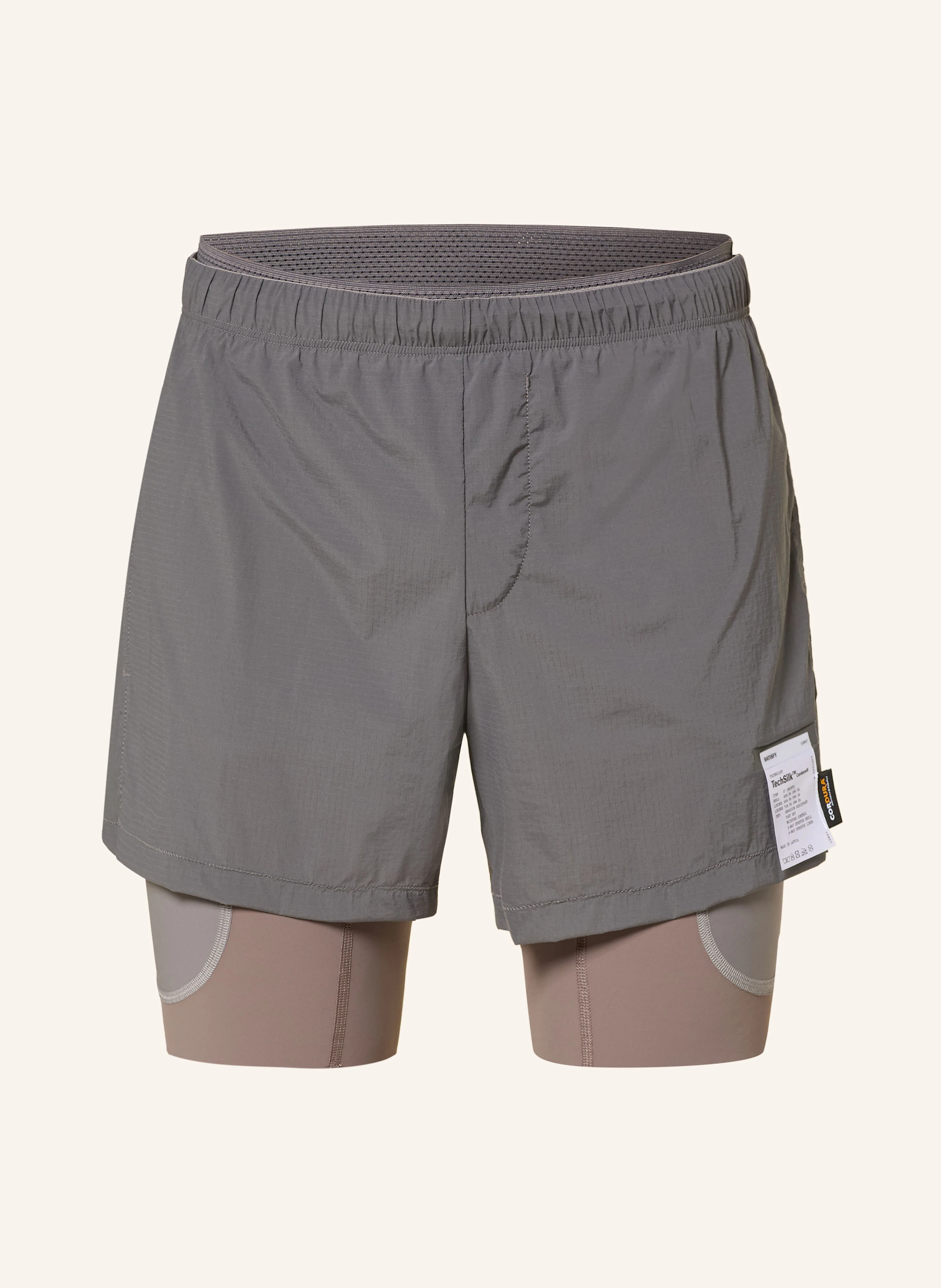 SATISFY 2-in-1 running shorts TECHSILK™ CORDURA® in gray