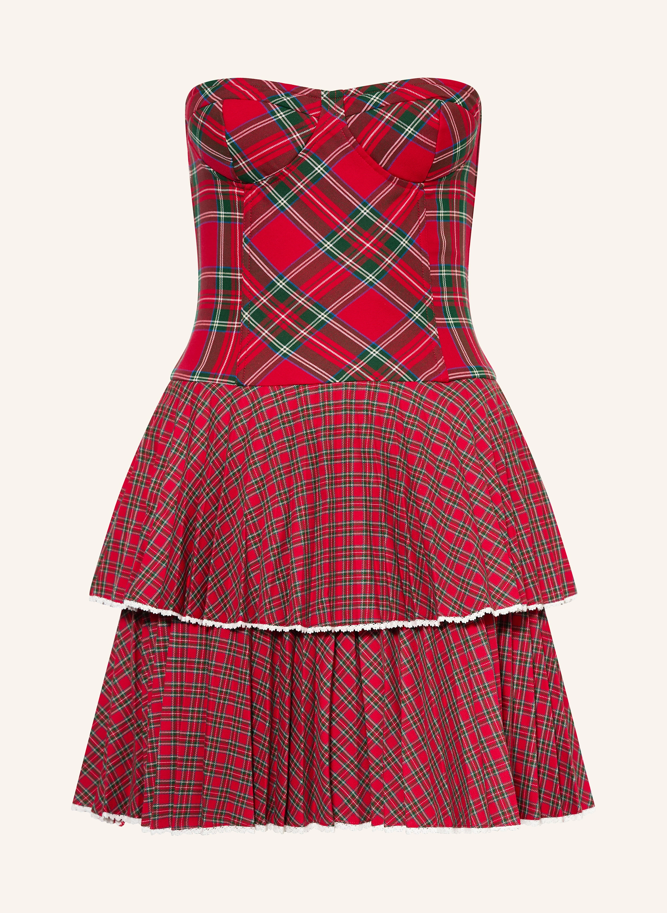 TOMMY JEANS off-the-shoulder dress: XLF Ornamental Red