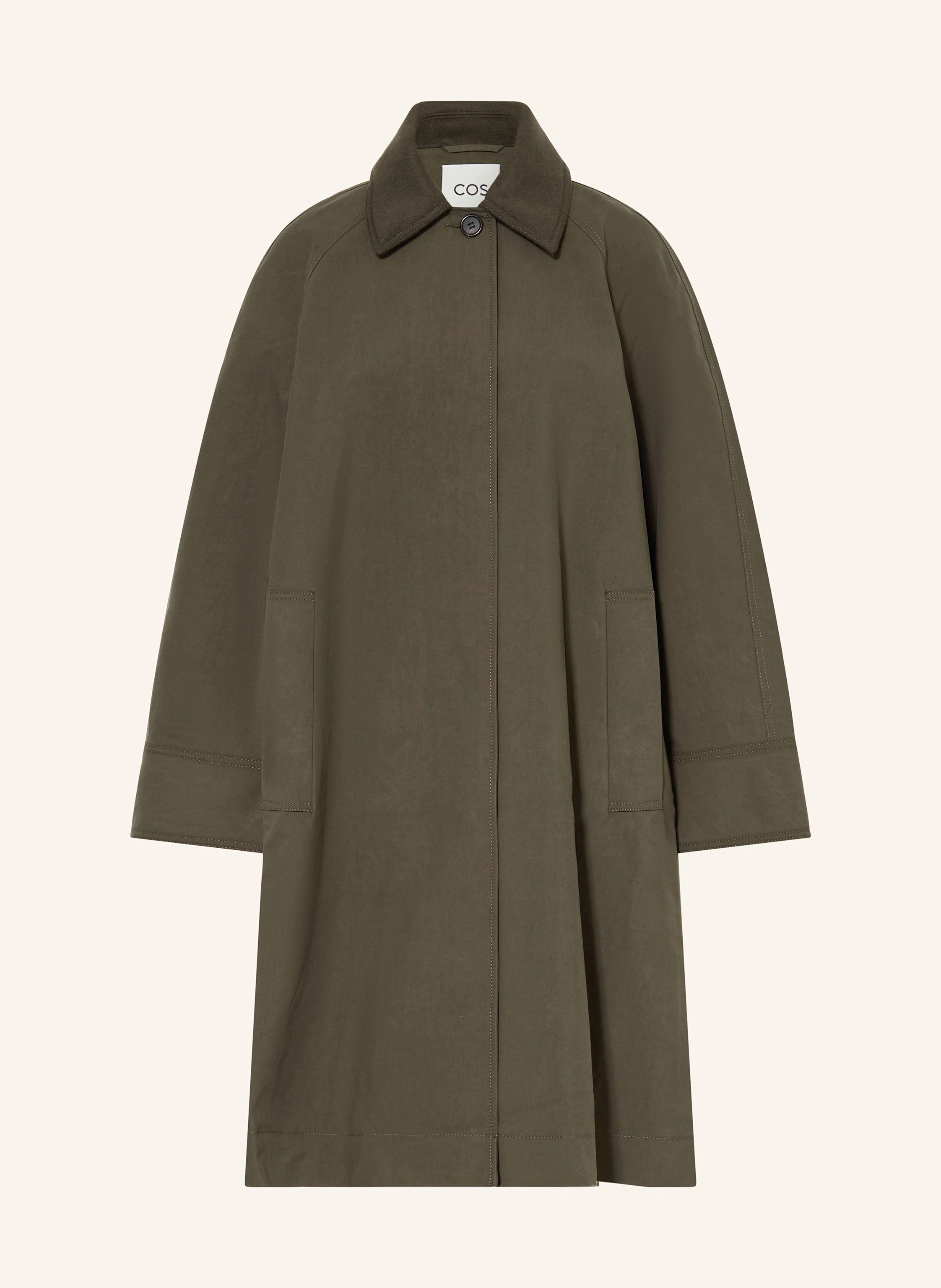 COS manteau en groen