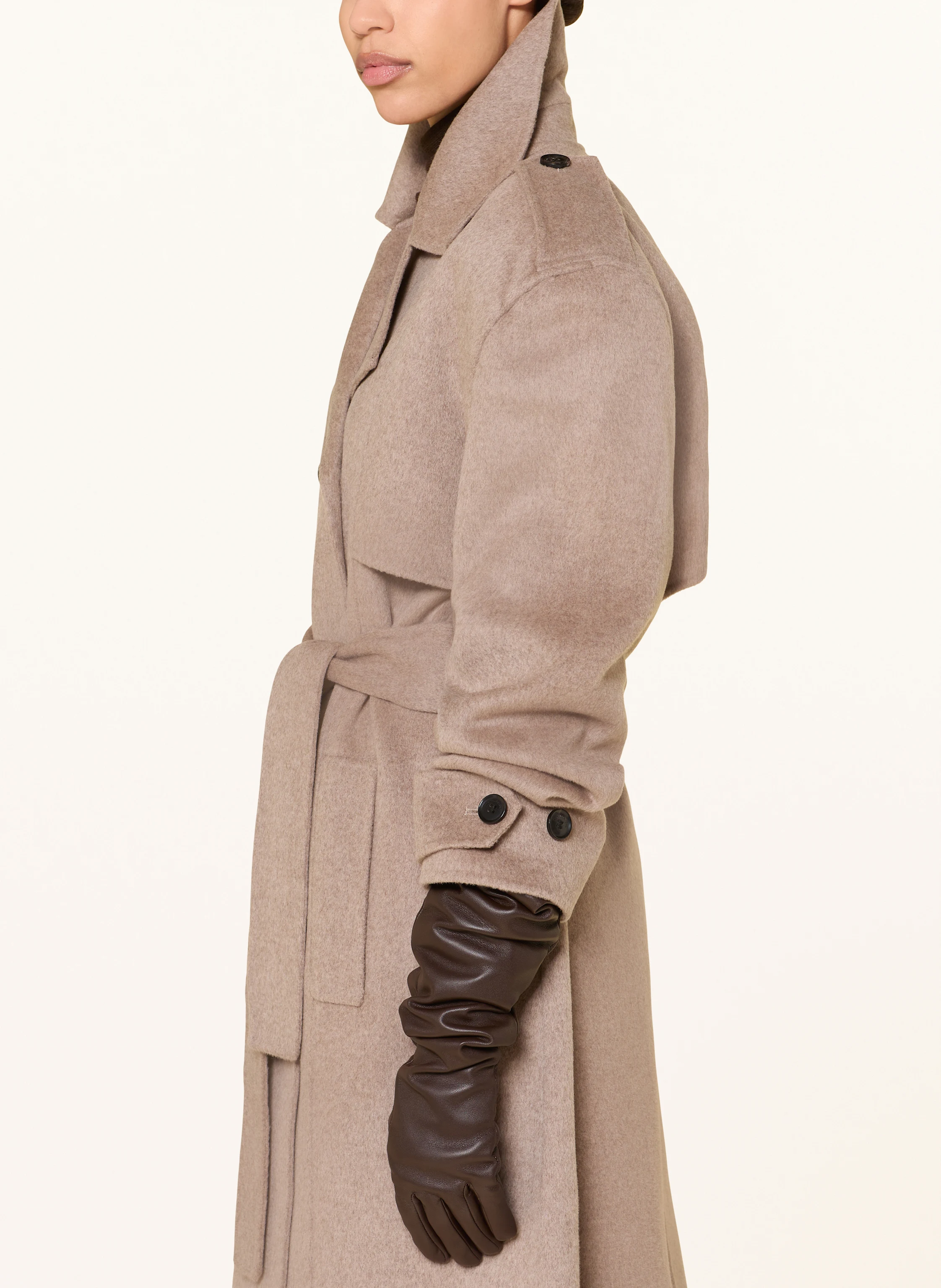 The Frankie Shop Wool coat NIKOLA in taupe