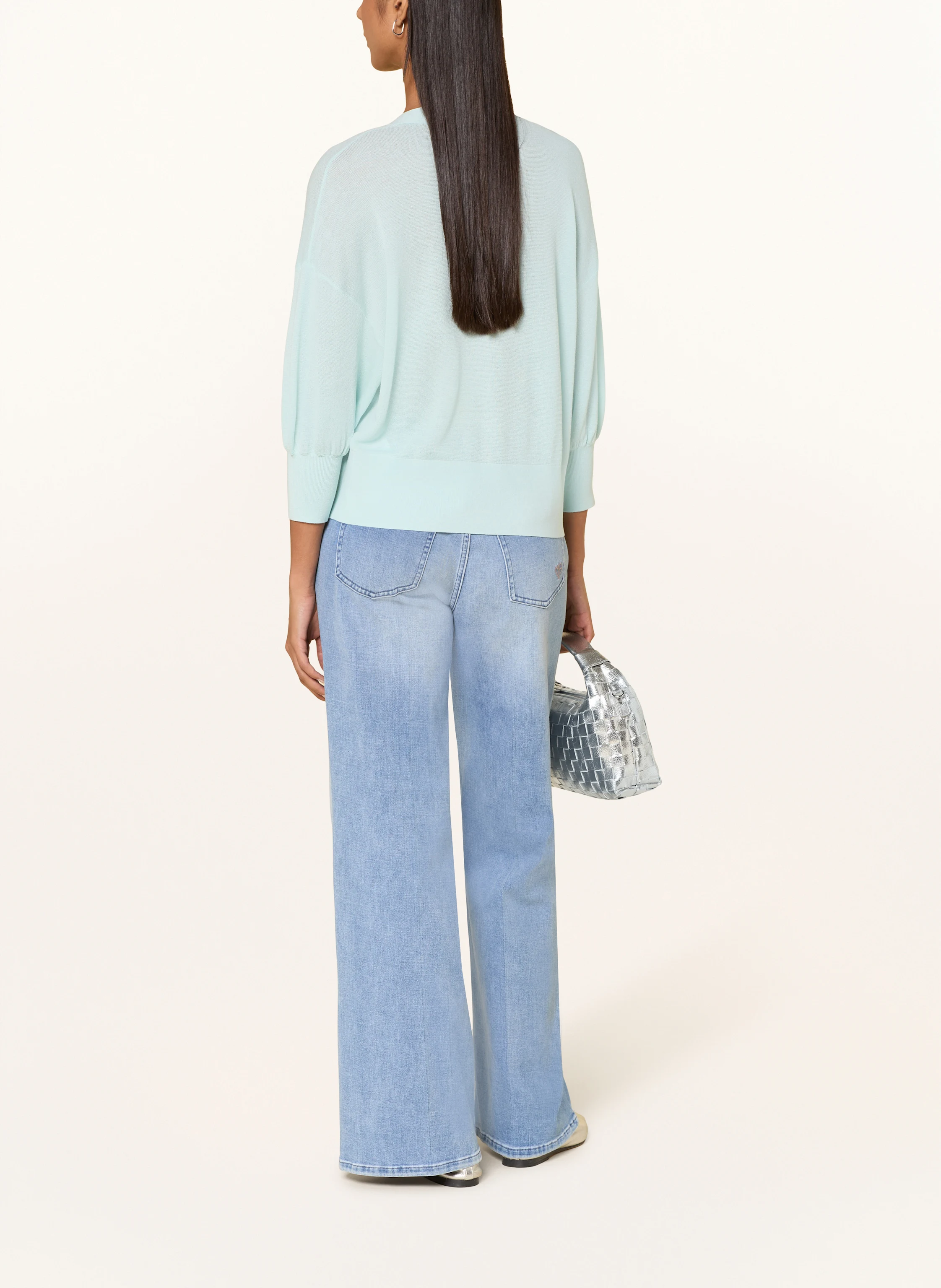 MARC AUREL Cardigan with 3/4 sleeves: TURQUOISE