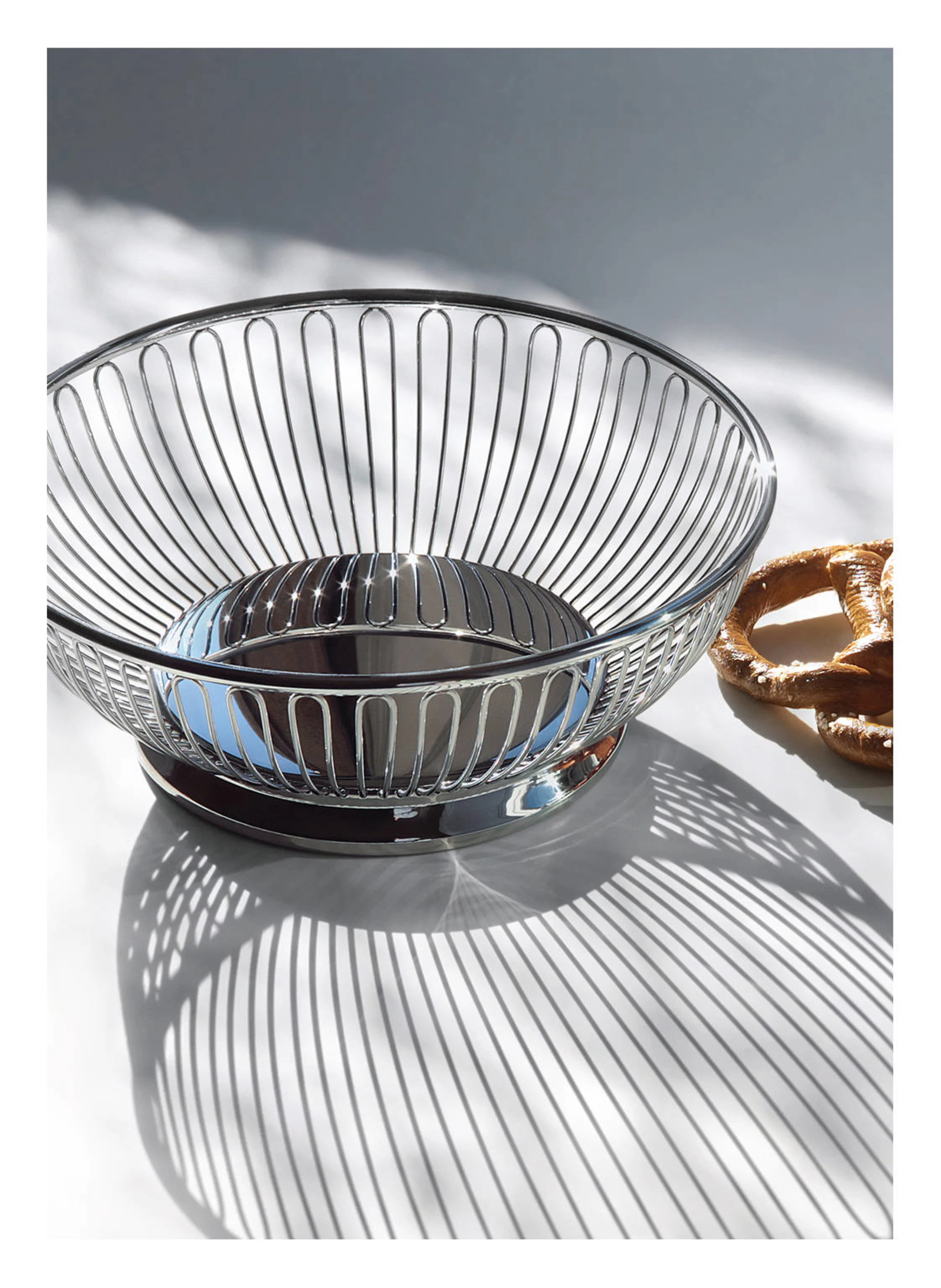 ALESSI Obstkorb 826 Durchmesser: 20,5 cm in silber