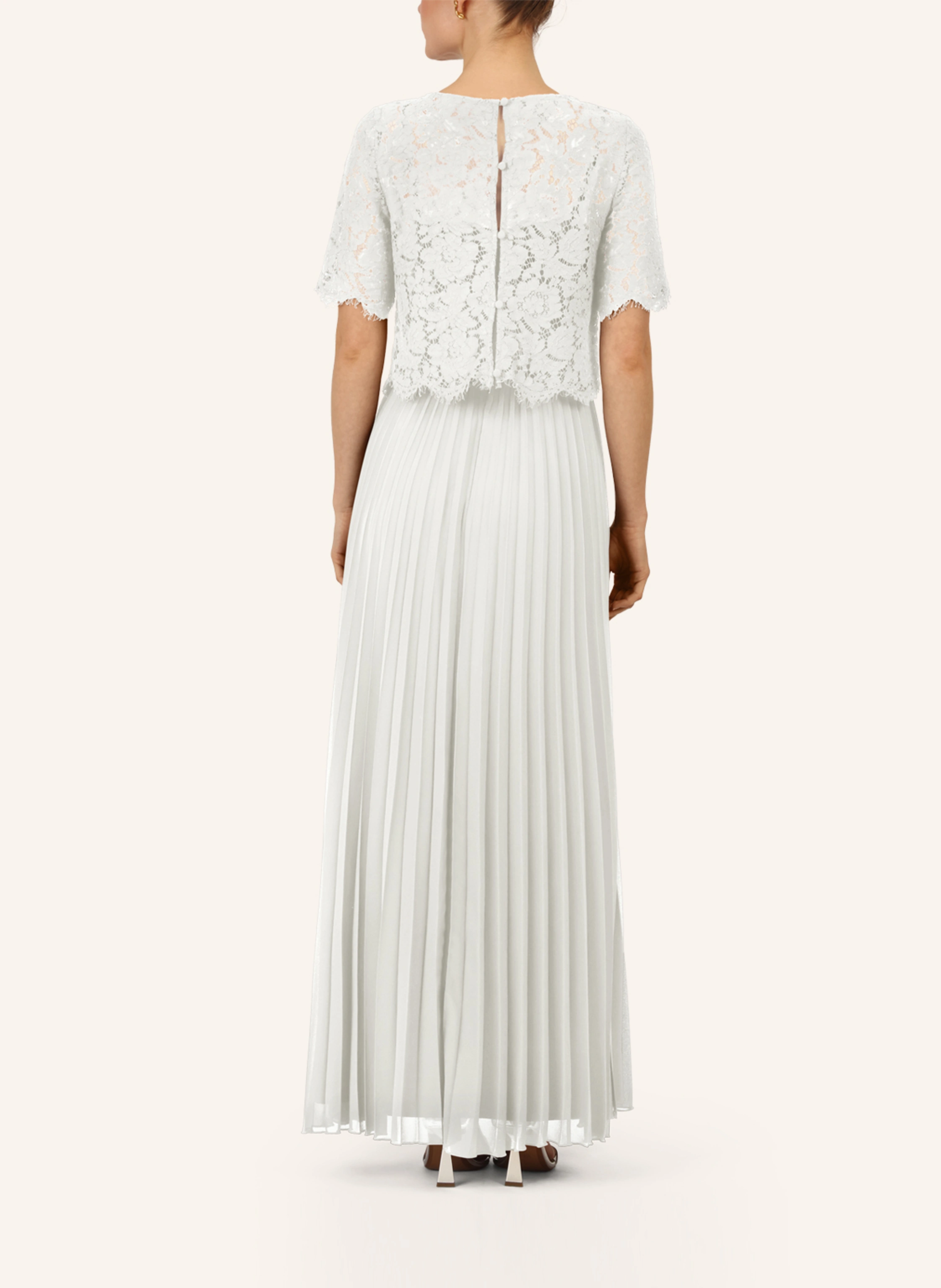 APART Abendkleid mit Spitzenjacke in creme