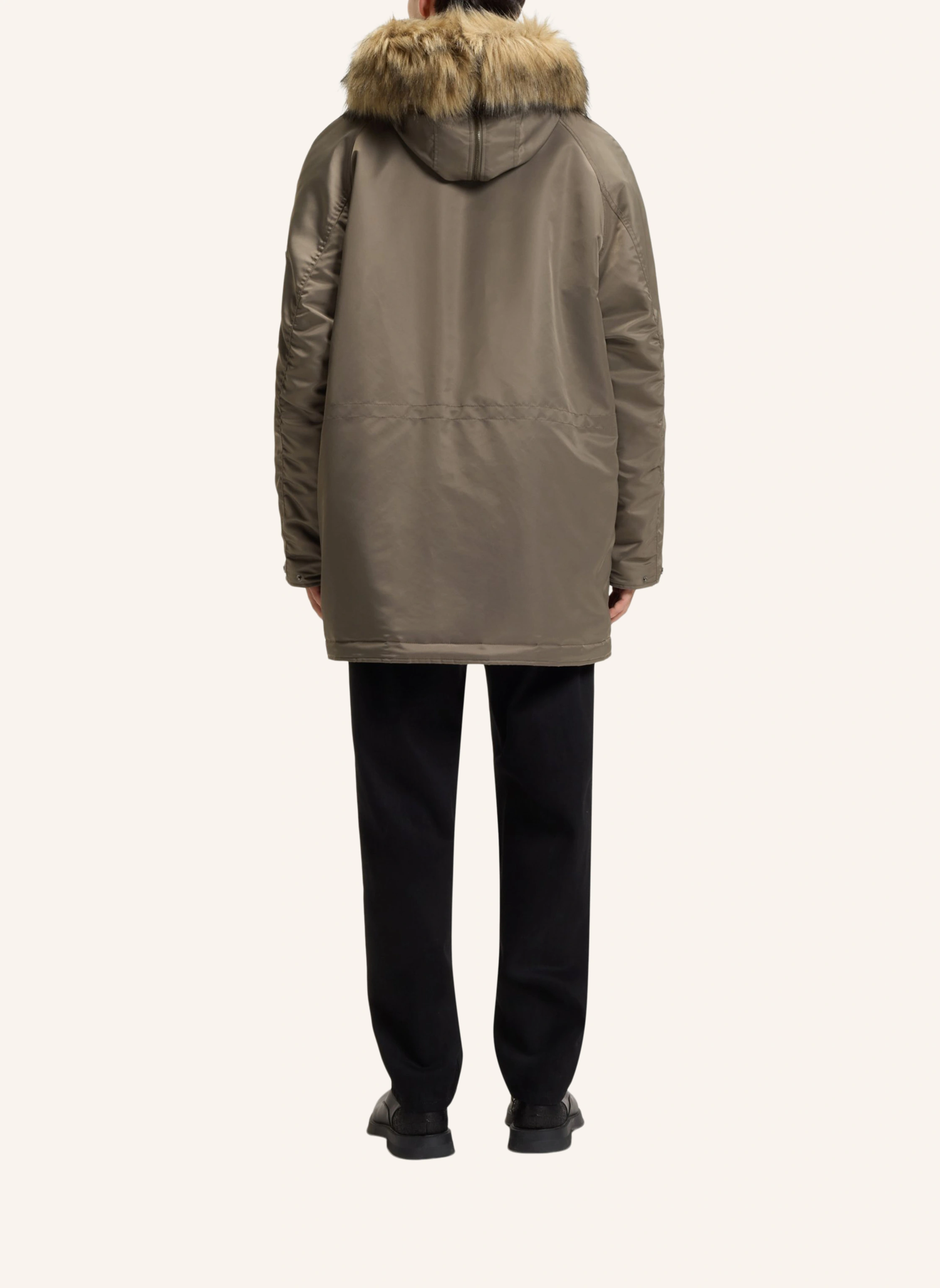 HUGO Casual Mantel MAKARO2541 Regular Fit in grau