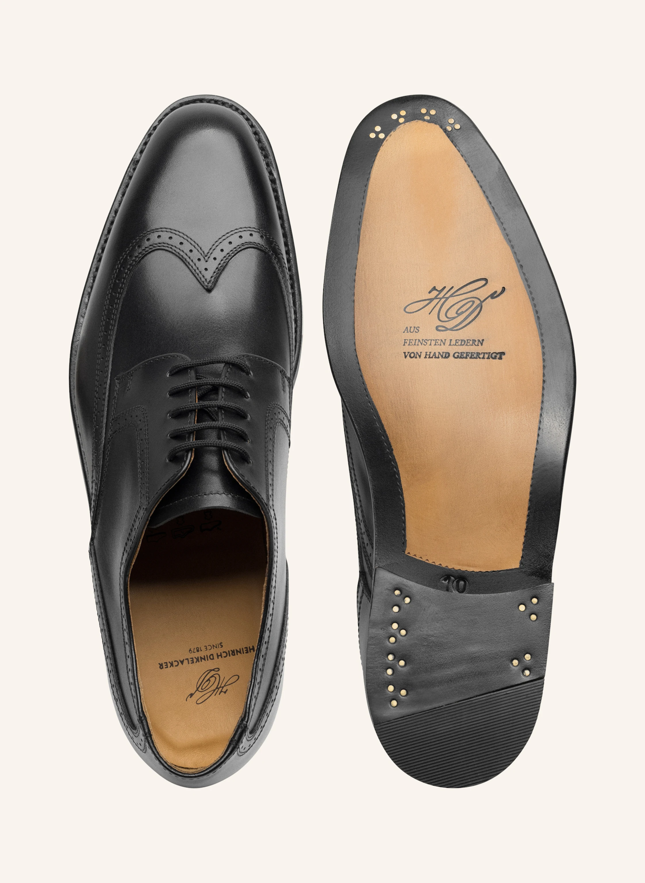 HEINRICH DINKELACKER Schnürer LUZERN FULL-BROGUE BC in schwarz