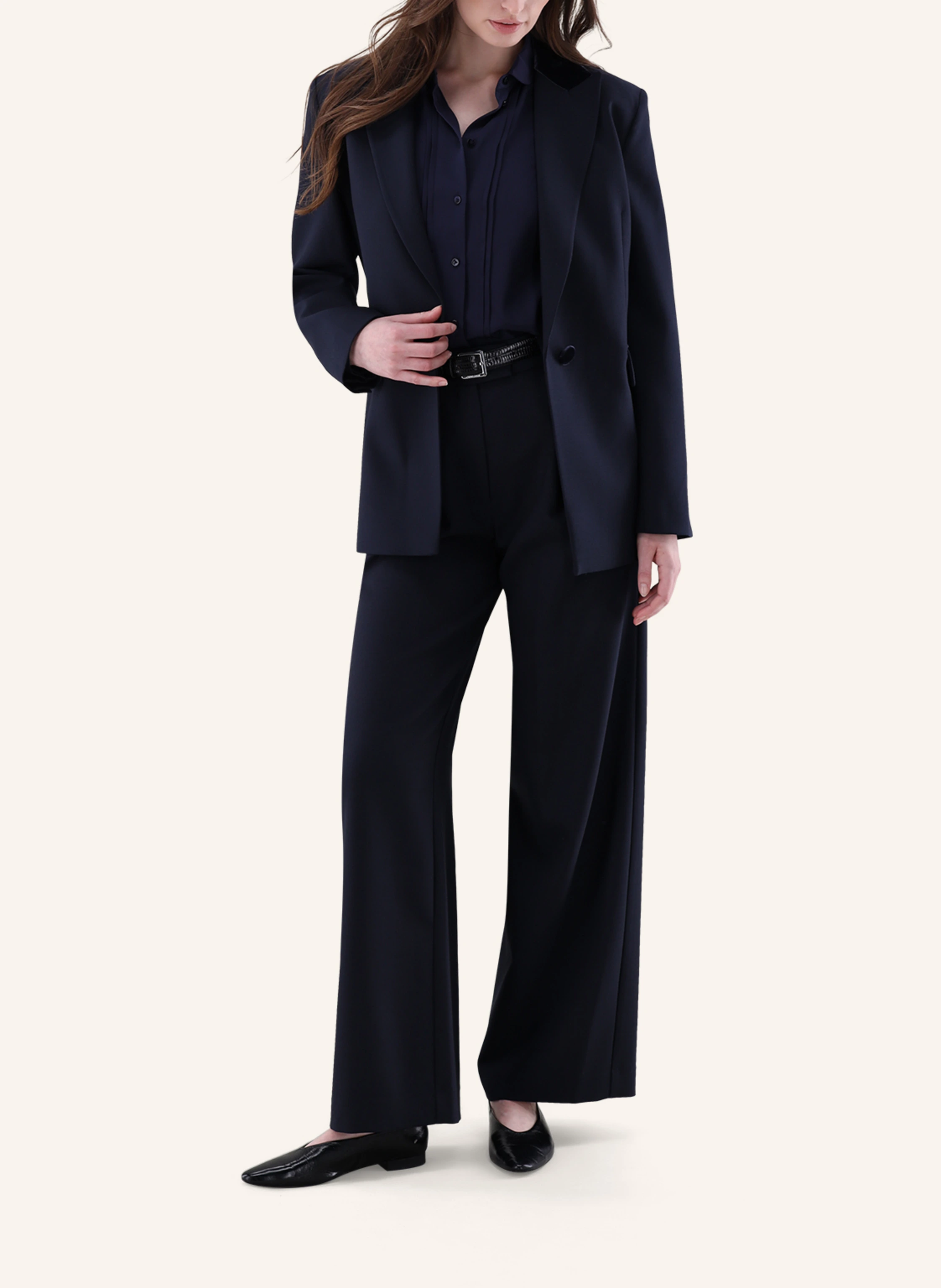 van Laack Mantel Modern Fit in blau