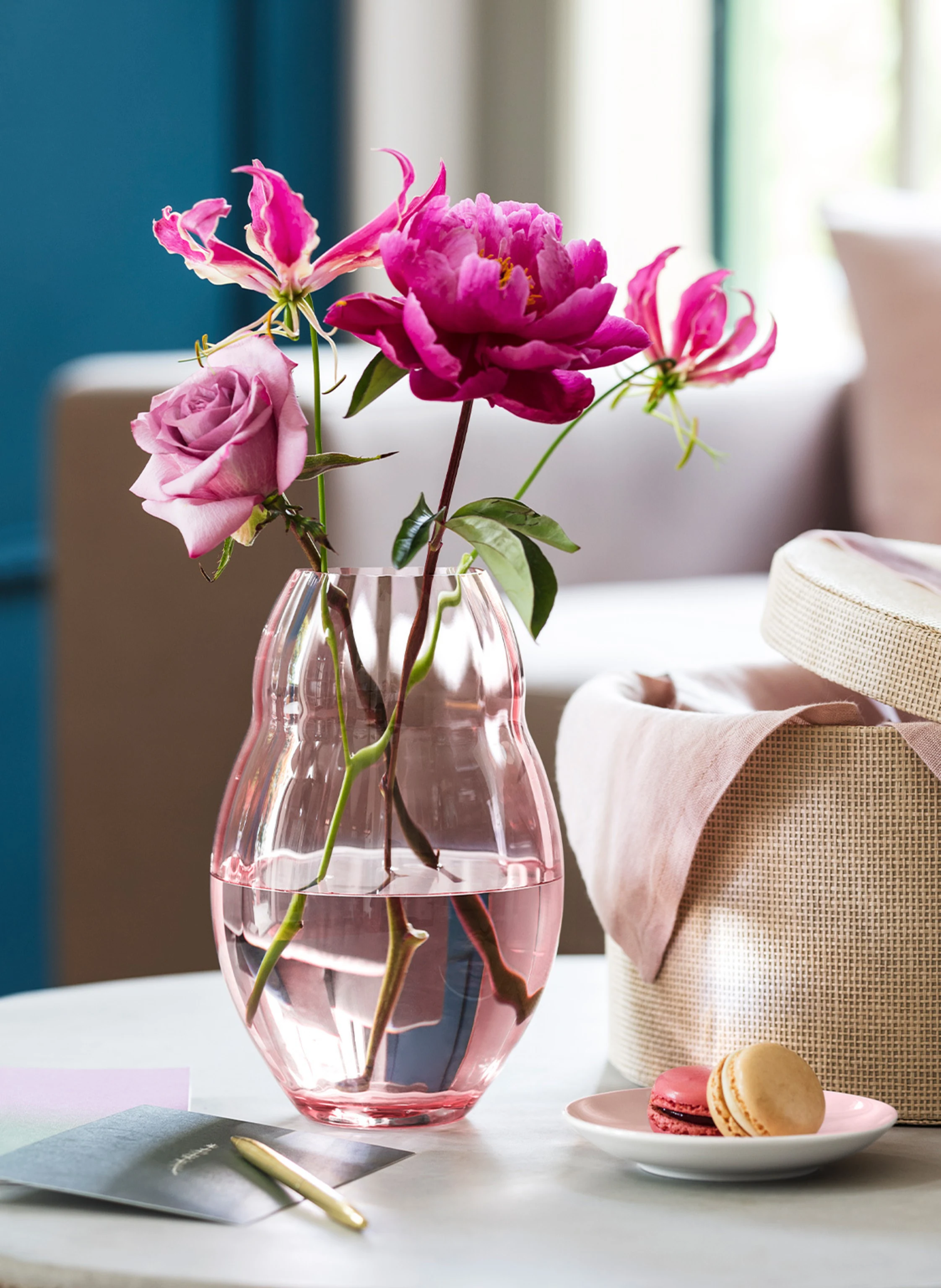 Villeroy & Boch Vase, rose ROSE GARDEN HOME in rosa