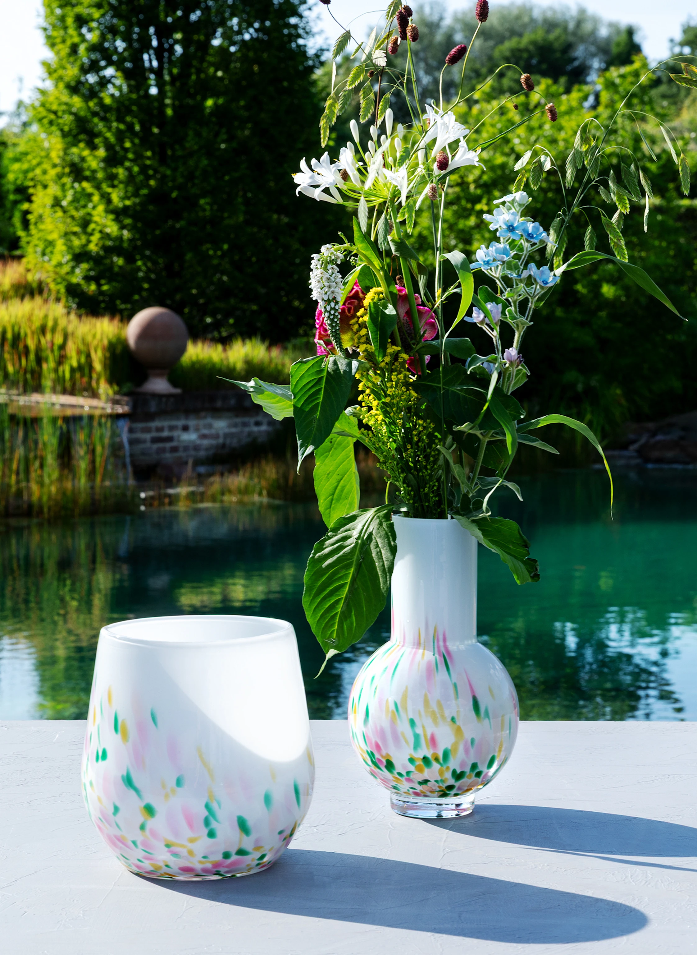 Fink Vase SANJA in weiss