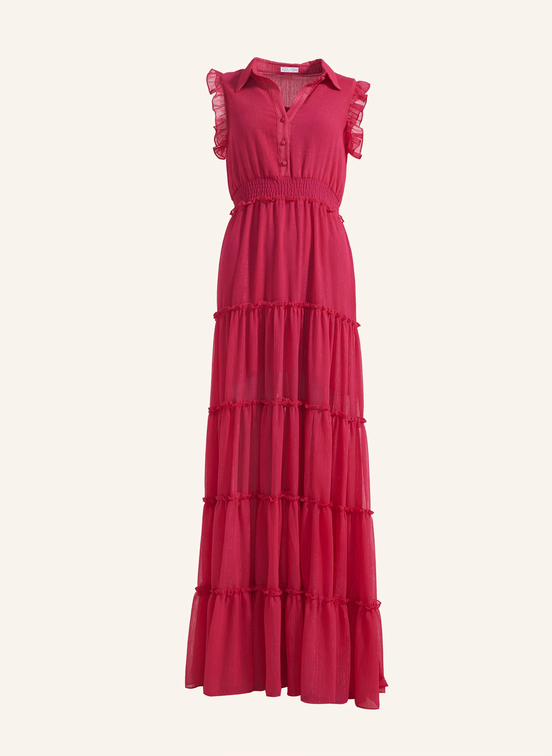 ADLYSH SHINY SUMMER DRESS: PINK