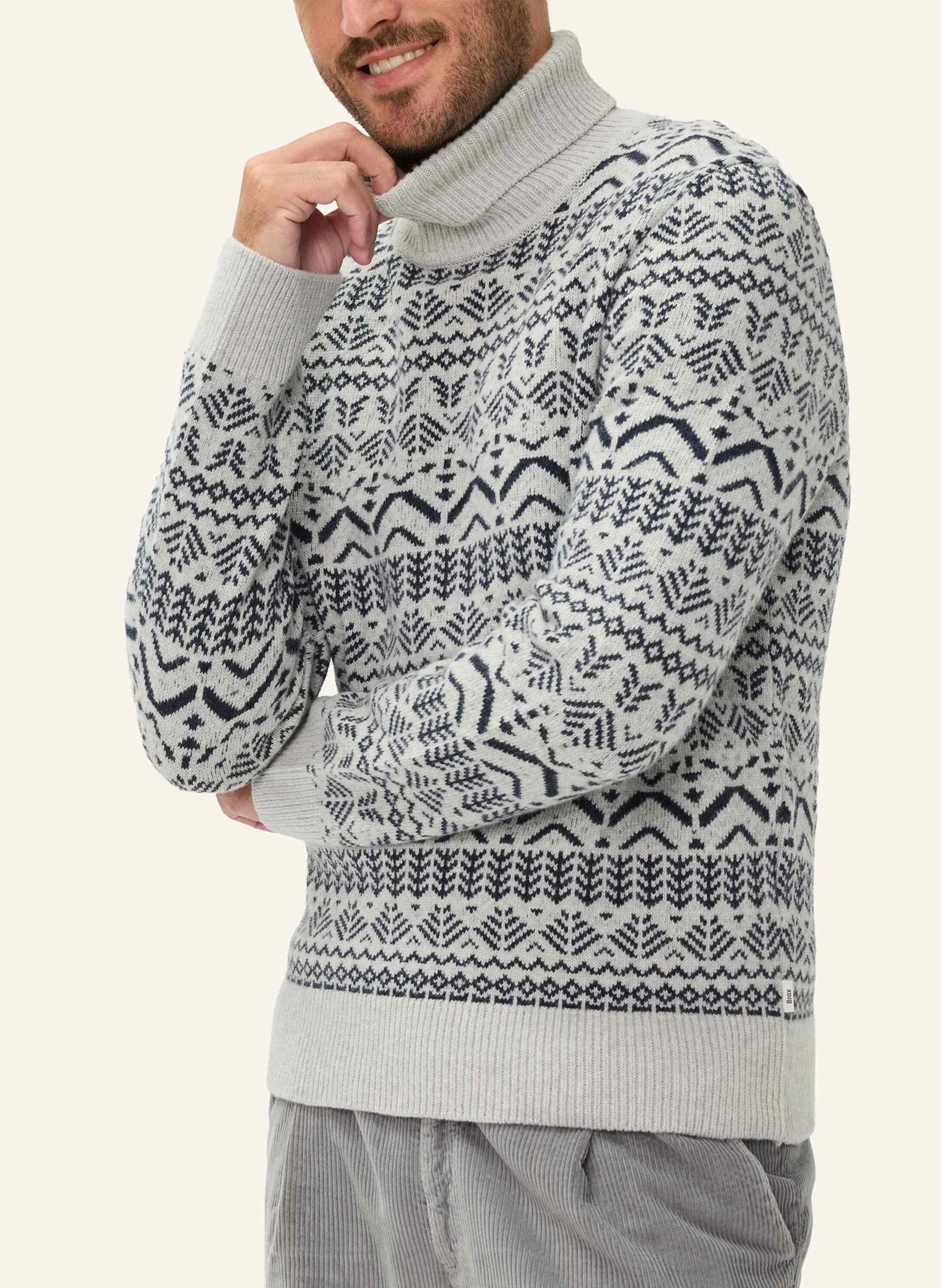 BRAX Strickpullover STYLE BRIAN in weiss