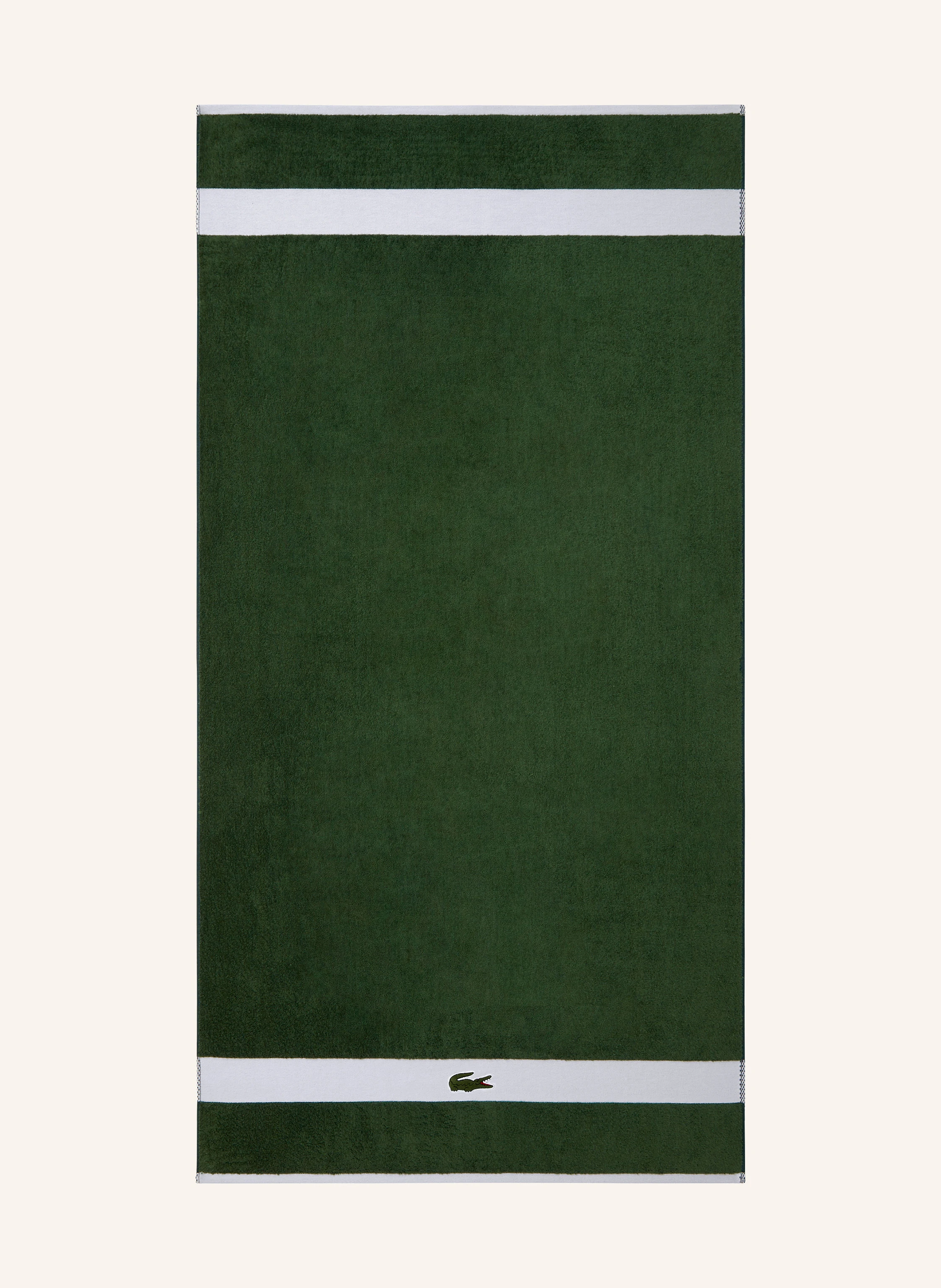 LACOSTE Handtuch LCASUAL: DUNKELGRÜN