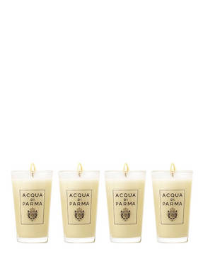ACQUA DI PARMA BOX OF 4 SMALL GLASS CANDLES