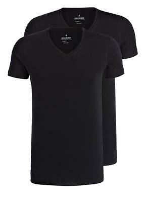 RAGMAN 2er-Pack V-Shirts