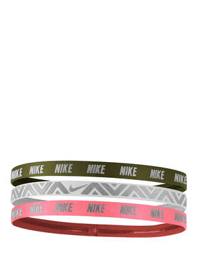 Nike 3er-Pack Haarbänder mit Metallic-Print