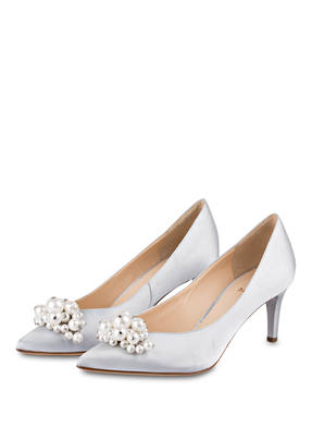 Högl Pumps mit Perlenbesatz