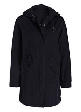 Blauer Parka