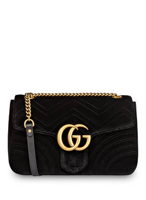 GUCCI Samt-Schultertasche GG MARMONT MEDIUM
