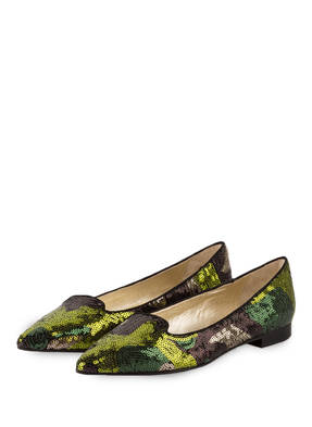 CAIMAN Ballerinas mit Pailettenbesatz