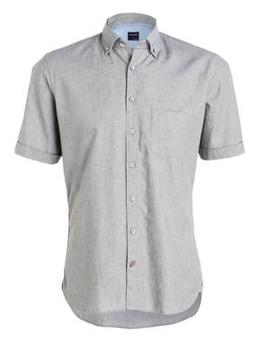 OLYMP Halbarm-Hemd Casual modern fit mit Leinenanteil