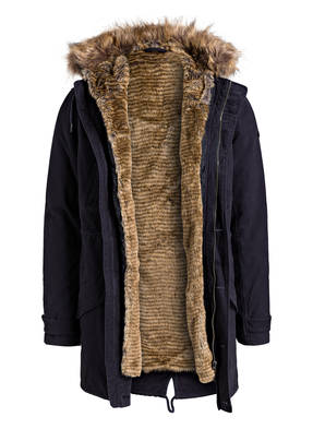 PAUL Parka mit Besatz und Futter in Felloptik