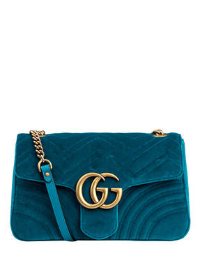 GUCCI Samt-Schultertasche GG MARMONT MEDIUM