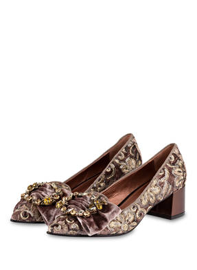 ras Pumps mit Paillettenbesatz