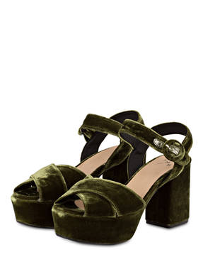 KMB Plateau-Sandalen aus Samt