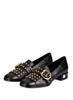 Bianca Di Loafer mit Perlenbesatz
