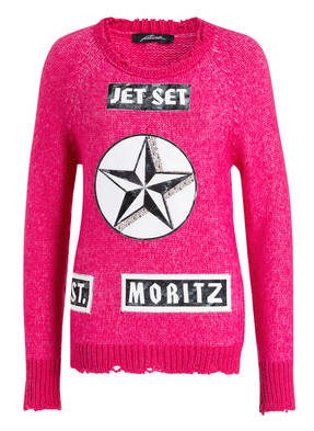 JET SET Pullover mit Badges