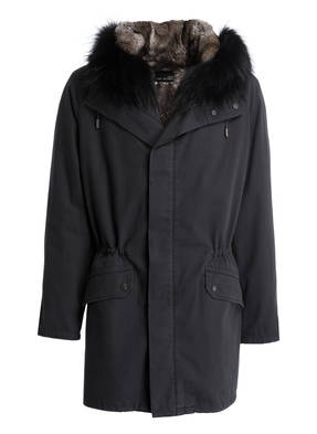 YVES SALOMON Parka mit abnehmbarem Pelzbesatz und Fellfutter