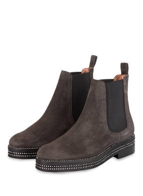 ras Chelsea-Boots mit Strasssteinbesatz
