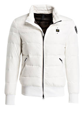Blauer Daunenjacke