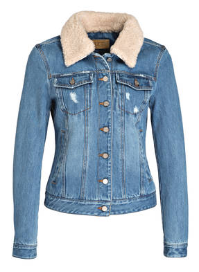 UGG Jeansjacke mit Besatz in Felloptik