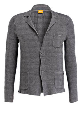 BOSS Strickjacke AWALES im Sakko-Stil