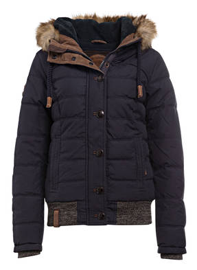 naketano Steppjacke mit Besatz in Felloptik