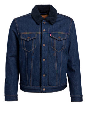Levi's® Jeansjacke TRUCKER mit Teddyfell-Besatz