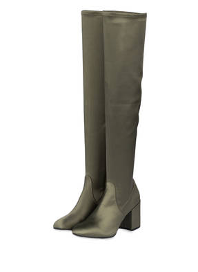 Julie Dee Overknee-Stiefel aus Satin