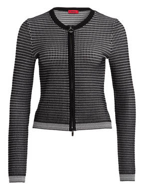 HUGO Strickjacke mit Seidenanteil